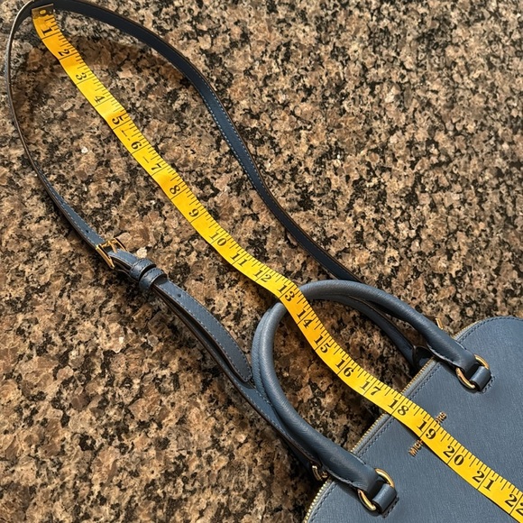 Michael Kors Blue large dome satchel Handbag NWT - Picture 13 of 17